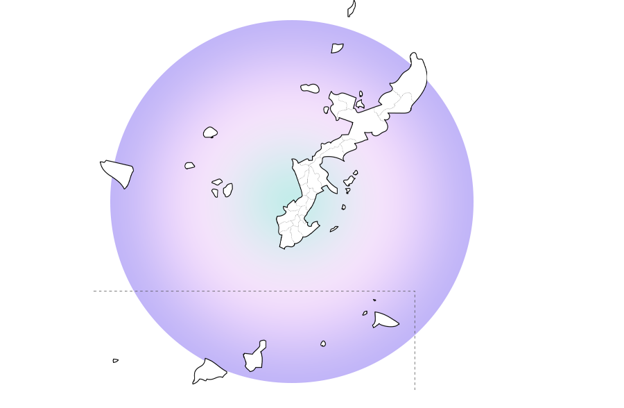 施工エリアは沖縄県内